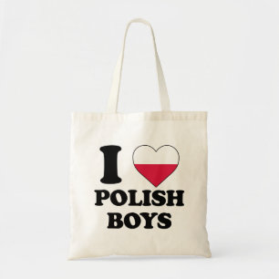 Bolsa Tote Eu amo os rapazes poloneses