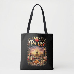 Bolsa Tote Eu Amo Paris