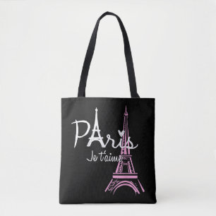 Bolsa Tote Eu Amo Paris Eiffel Torre França Souvenir Francês