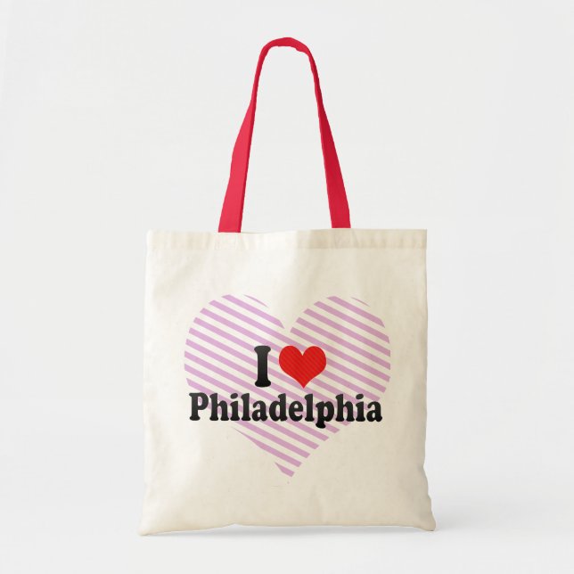 Bolsa Tote Eu amo Philadelphfia (Frente)