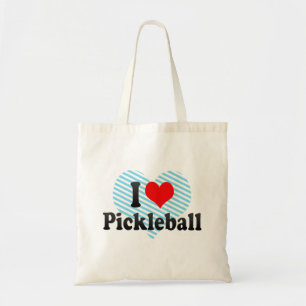 Bolsa Tote Eu amo Pickleball