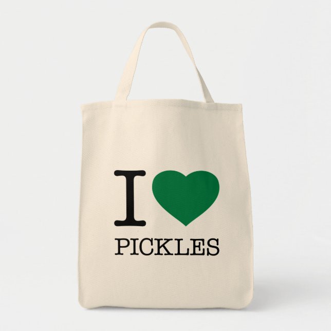 BOLSA TOTE EU AMO PICKLES (Frente)