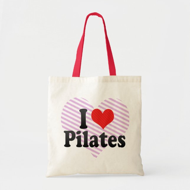 Bolsa Tote Eu amo Pilates (Frente)