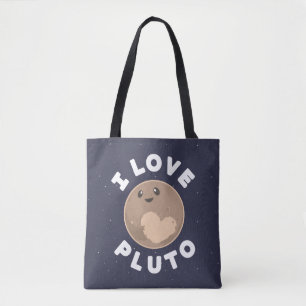 Bolsa Tote Eu amo Pluto