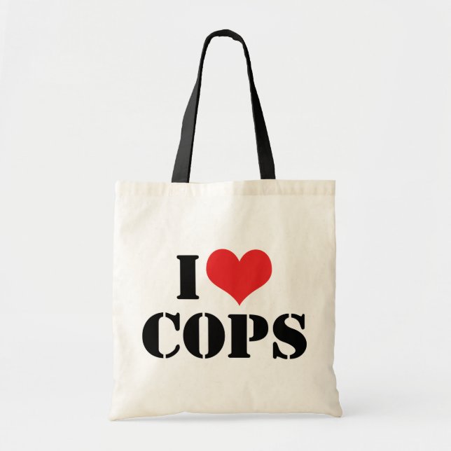 Bolsa Tote Eu Amo Policiais (Frente)