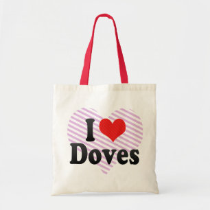 Bolsa Tote Eu amo pombas