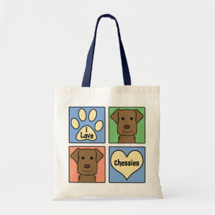 Bolsa Tote Eu amo Retrievers de baía de Chesapeake