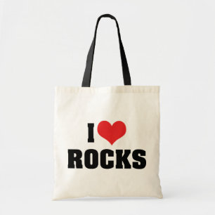 Bolsa Tote Eu amo rochas - amante do geólogo da geologia da