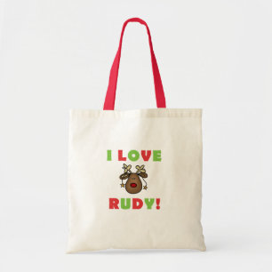 Bolsa Tote Eu Amo Rudy Reindeer