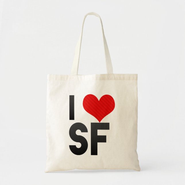 Bolsa Tote Eu amo SF (Frente)