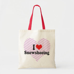 Bolsa Tote Eu amo Snowshoeing