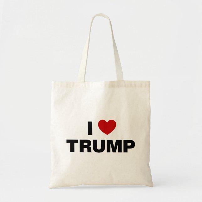 Bolsa Tote Eu Amo Trump (Frente)