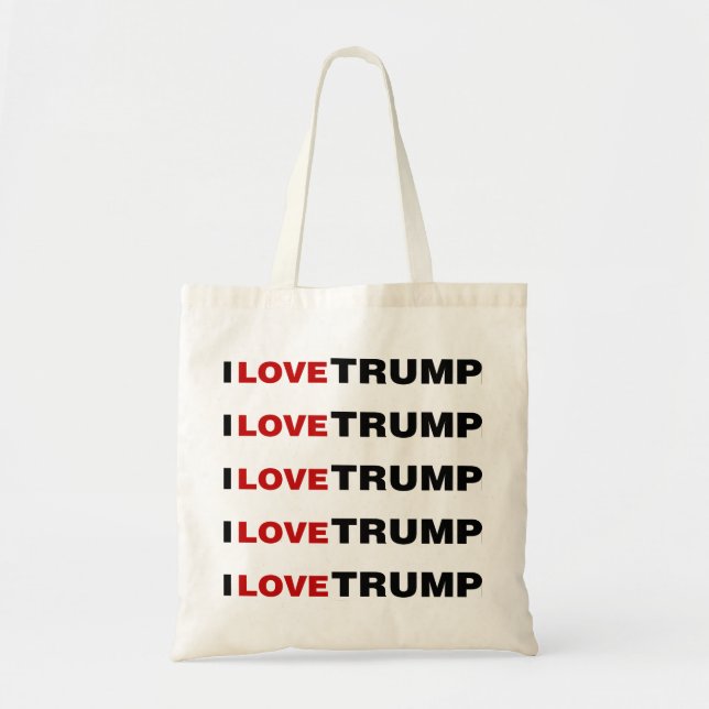 Bolsa Tote Eu Amo Trump (Frente)