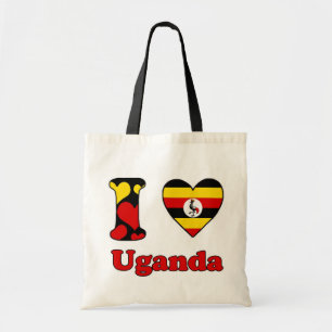 Bolsa Tote Eu amo Uganda