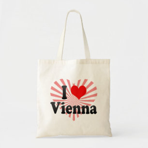 Bolsa Tote Eu amo Viena, Áustria