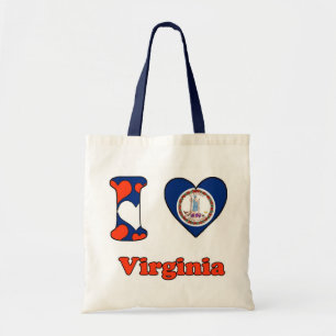 Bolsa Tote Eu amo Virgínia