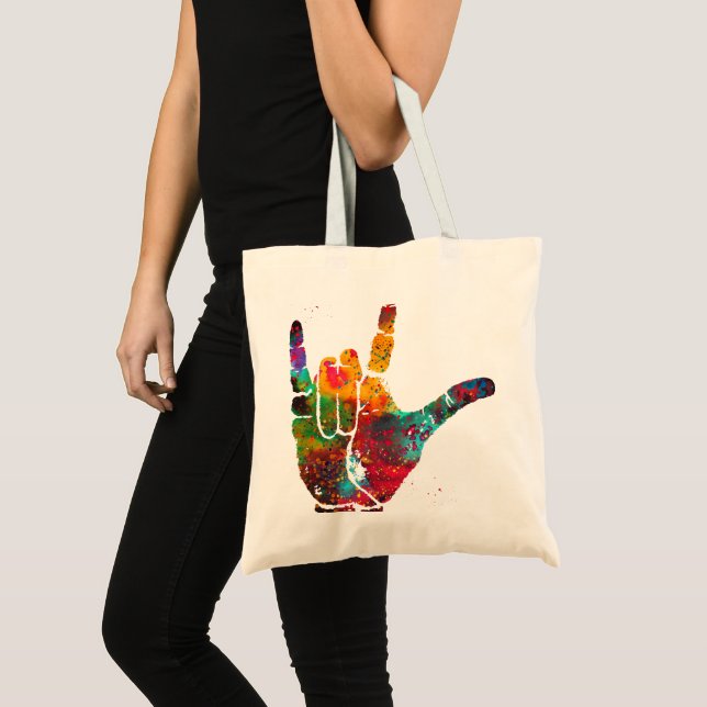 Bolsa Tote Eu Amo Você (Frente (produto))