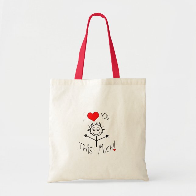 Bolsa Tote Eu Amo Você Tanto (Frente)