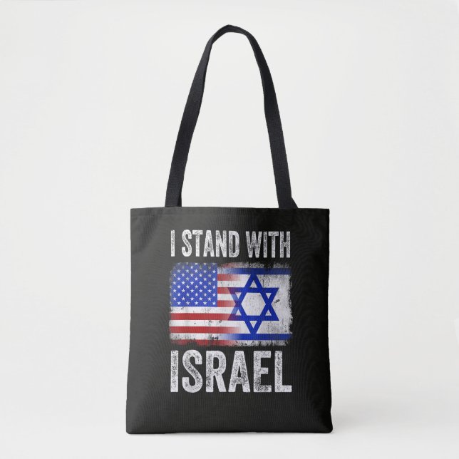 Bolsa Tote Eu apoio Israel (Frente)
