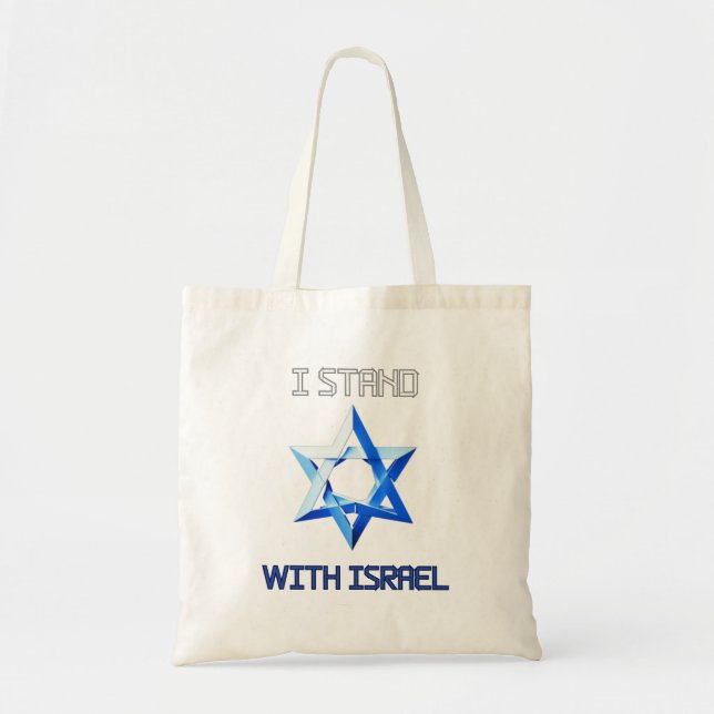 Bolsa Tote Eu apoio Israel (Frente)
