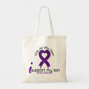 Bolsa Tote Eu apoio minha epilepsia do filho