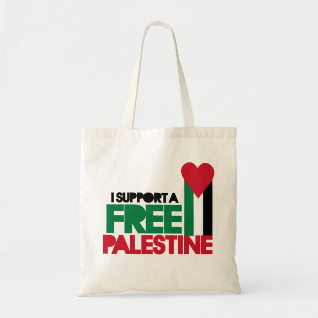 Bolsa Tote Eu apoio uma palestina livre (Frente)