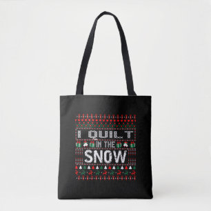 Bolsa Tote Eu Caí No Suéter Feio De Natal Da Neve