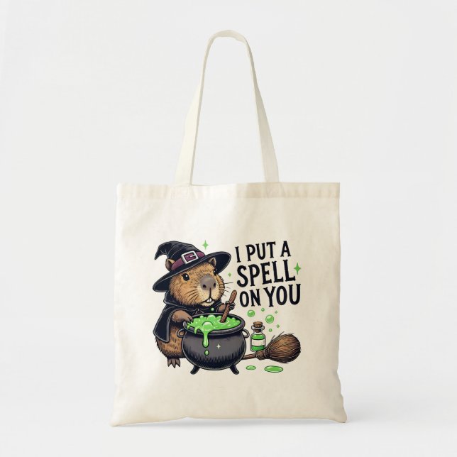 Bolsa Tote Eu Coloquei Um Espelho Em Ti Engraçado Capybara Ha (Frente)