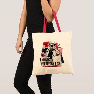 Bolsa Tote Eu Compro Logo Existir Camisa de Compras da Mamãe