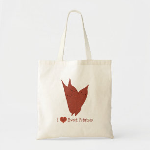 Bolsa Tote Eu coração batatas doces