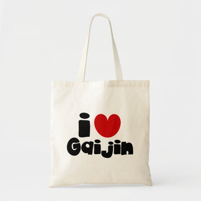 Bolsa Tote Eu coração Gaijin (Frente)