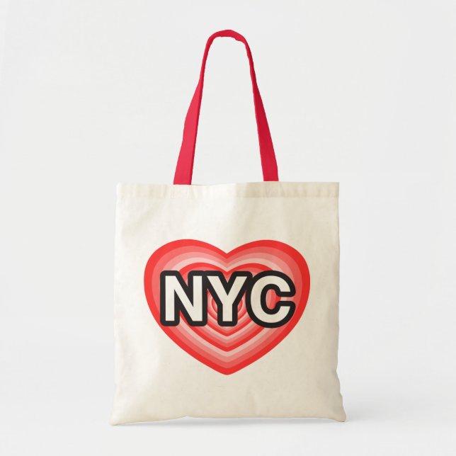 Bolsa Tote Eu coração NYC. Eu adoro NYC. Nova Iorque. Eu cora (Frente)