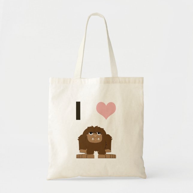Bolsa Tote Eu coração pau (Frente)