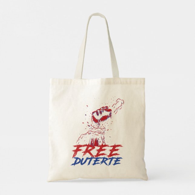 Bolsa Tote Eu Defendo Duterte Free DU30 Duterte (Verso)