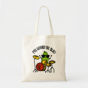 Bolsa Tote Eu dei o Beat Cute Drummer Veggie Pun