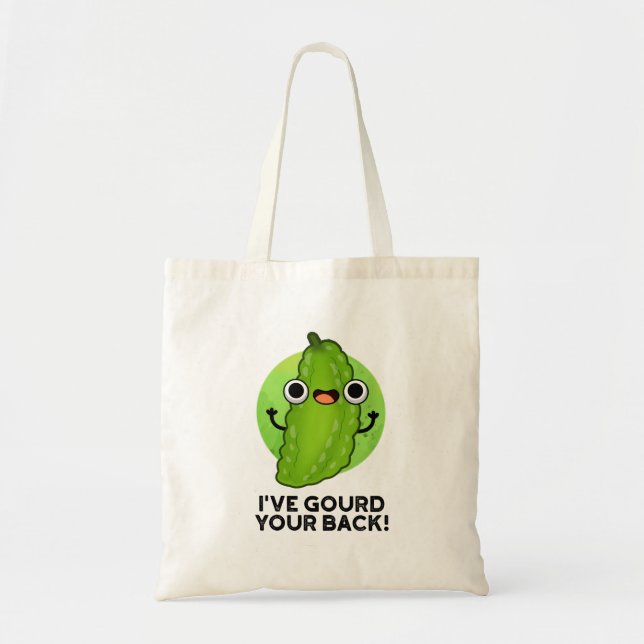 Bolsa Tote Eu dei-te o teu traseiro, Engraçado, Veggie Pun (Frente)