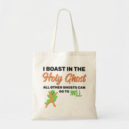 Bolsa Tote EU EMBAIXO NO Halloween Cristão SANTO