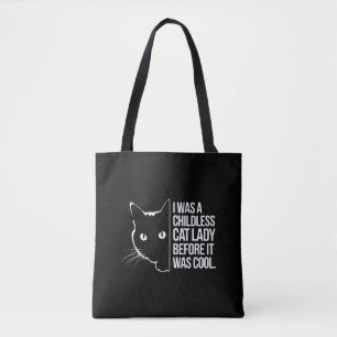 Bolsa Tote Eu Era uma Mulher Sem Filhos e com Gatos Antes Dis