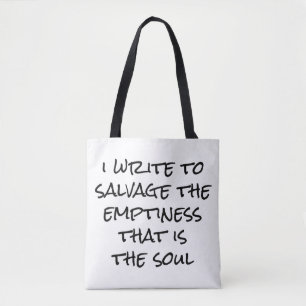 Bolsa Tote Eu Escrevo Saco De Tota Do Ombro
