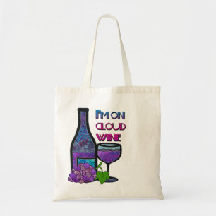 Bolsa Tote Eu estou no vinho da nuvem