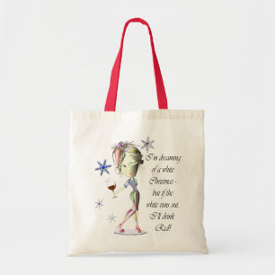 Bolsa Tote Eu estou sonhando do White Christmas, presentes