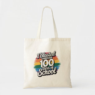 Bolsa Tote Eu estraguei por 100 dias de Arco-Íris na Escola
