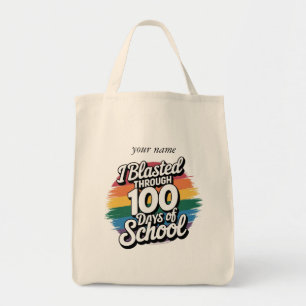 Bolsa Tote Eu estraguei por 100 dias de Arco-Íris na Escola