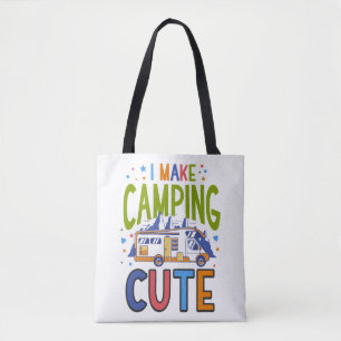 Bolsa Tote Eu Faço Acampamento De Campervan Bonita