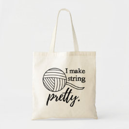 Bolsa Tote Eu faço Bonito Yarn e Artesanatos