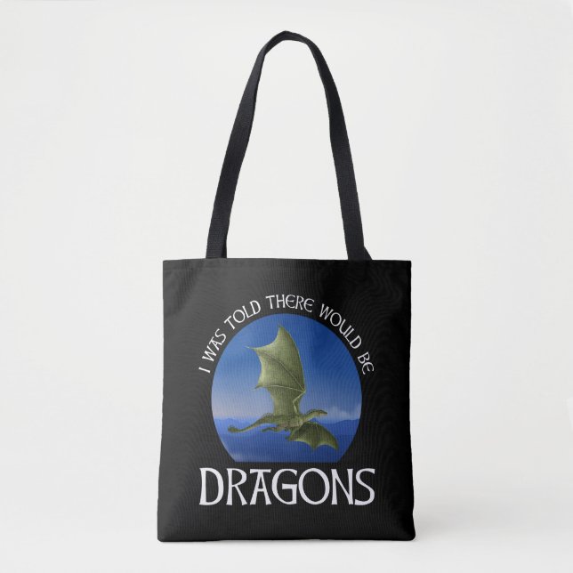 Bolsa Tote Eu Fui Informado de que Haveria Dragões (Frente)