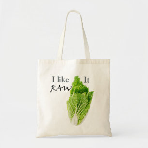 Bolsa Tote Eu gosto d saco de compras cru do Vegan da sacola