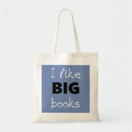 Bolsa Tote Eu gosto da sacola GRANDE dos livros
