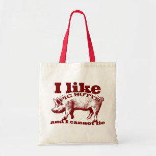 Bolsa Tote Eu gosto de bumbuns bacon e tudo do porco