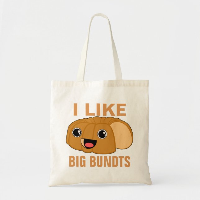 Bolsa Tote Eu gosto de Bundts grande (Frente)